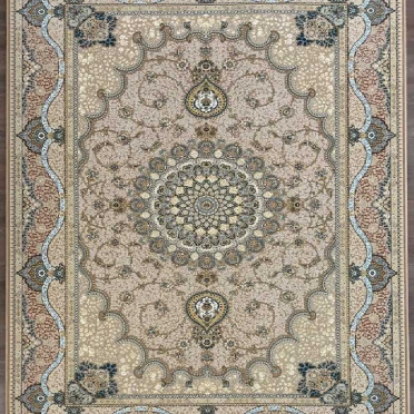 Ковер персидский G129 Mashad 1200 (Акрил, синий, серый)