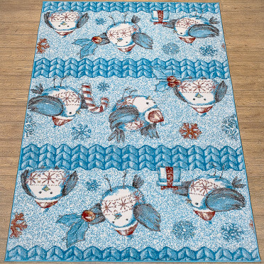 Ковер российский 20750-22088 Фэнси (Фризе, голубой)