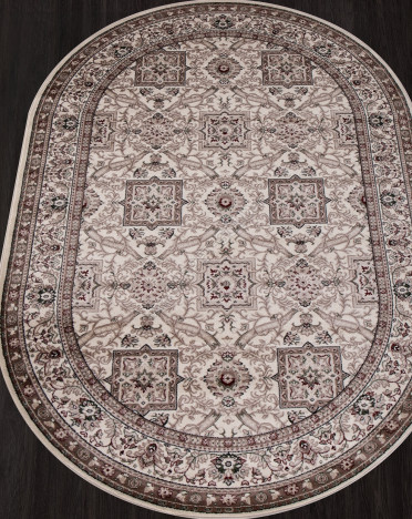 Ковер российский D868 Меринос COLIZEY (Хит-сет, бежевый) овальный