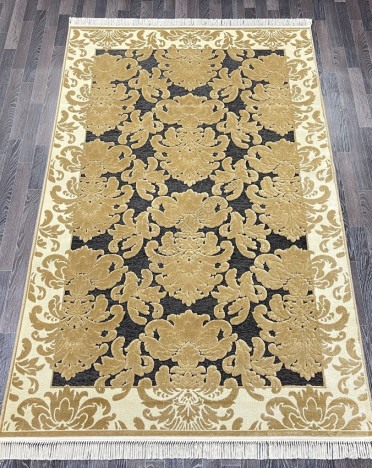 Ковер бельгийский 5138498580 KUNDUZ (Вискоза, бежевый, серый)