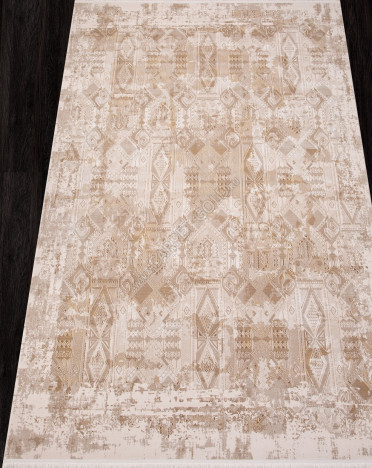 Ковер турецкий SI023B LISSABON (Полиэстер хит-сет, бежевый)