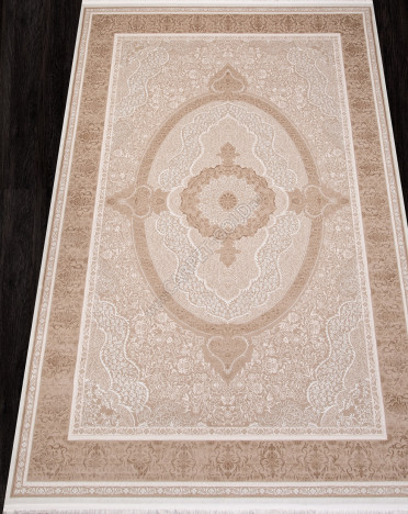 Ковер турецкий SI030B LISSABON (Полиэстер хит-сет, бежевый)