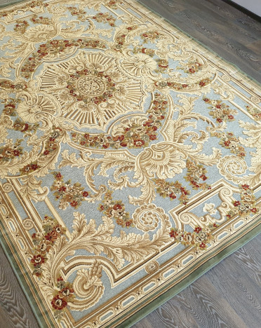 Ковер бельгийский 38388-5252-51 Genova (Вискоза, голубой)