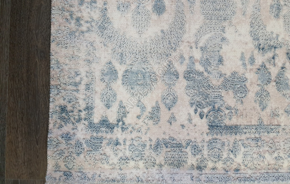 Безворсовый ковер лофт дизайн BANCO P1055 BEIGE-NAVY