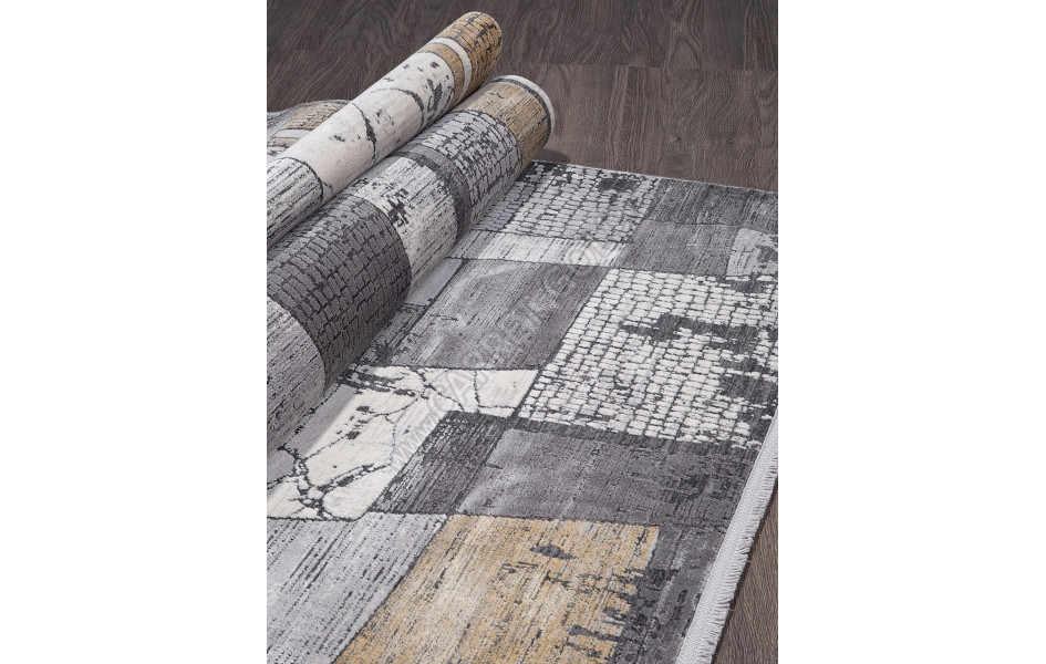 21096A - CREAM / L.GREY - Прямоугольник - коллекция MILANO