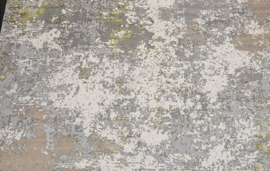 Ковер F163 - CREAM-GREEN - Овал - коллекция LIMAN