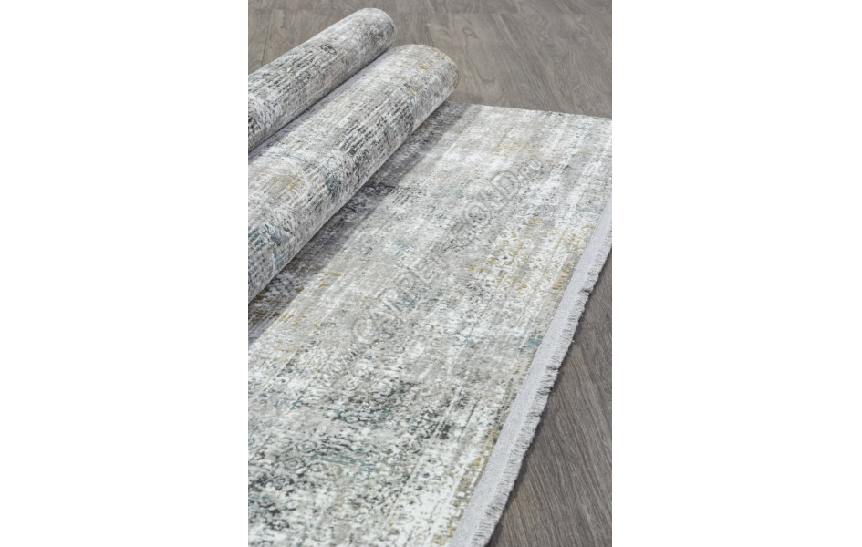 Ковер C270AJ - GREY / BLUE - Прямоугольник - коллекция LORENZO