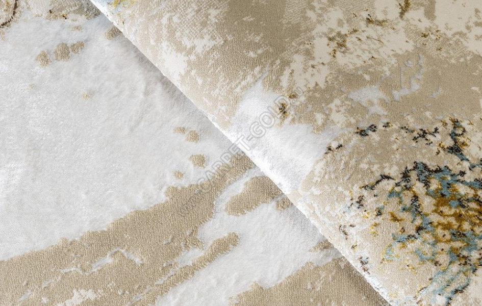 КОВРЫ ДИЗАЙН KN43A ЦВЕТ SHRINK BEIGE Rich овал