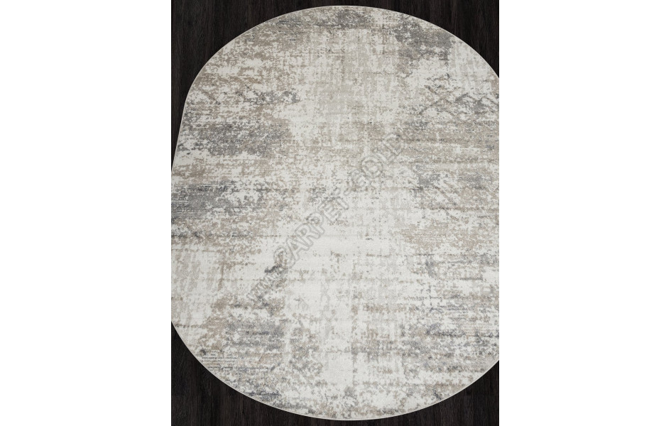 Ковер F161 - BEIGE - Овал - коллекция TORNADO