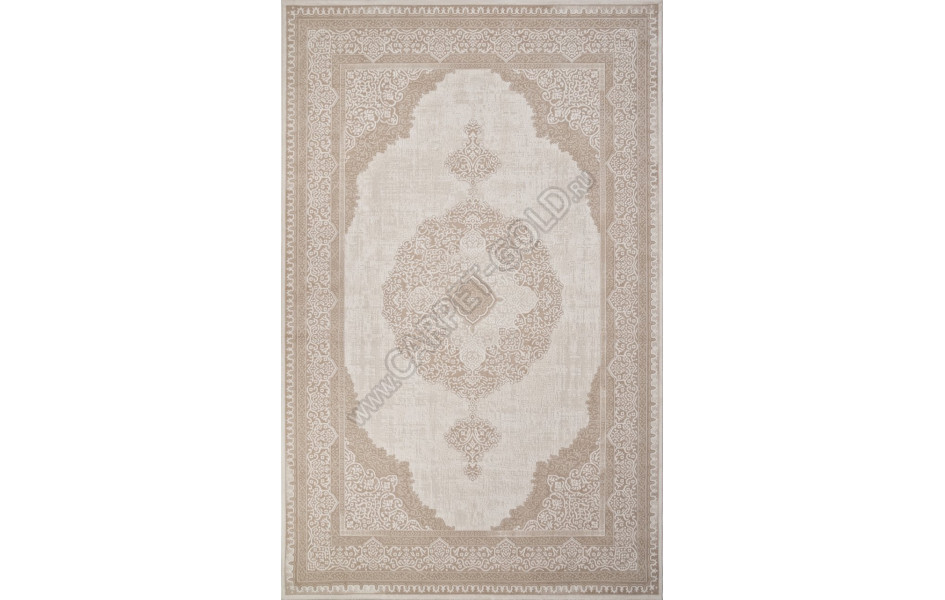 Ковер M029A - WHITE / LIGHT BEIGE - Прямоугольник - коллекция SIESTA