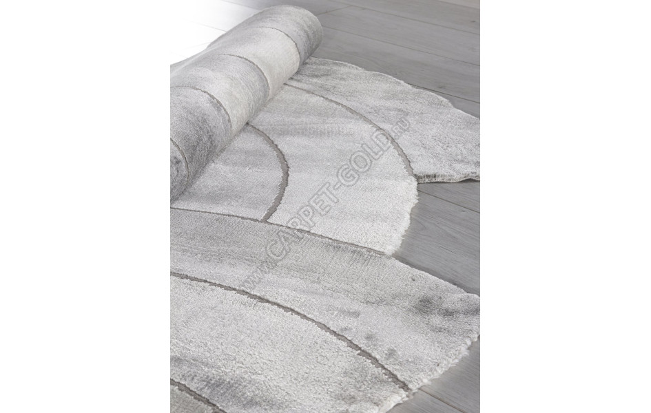 Ковер 00836G - GREY / GREY - Круг - коллекция SAFIR