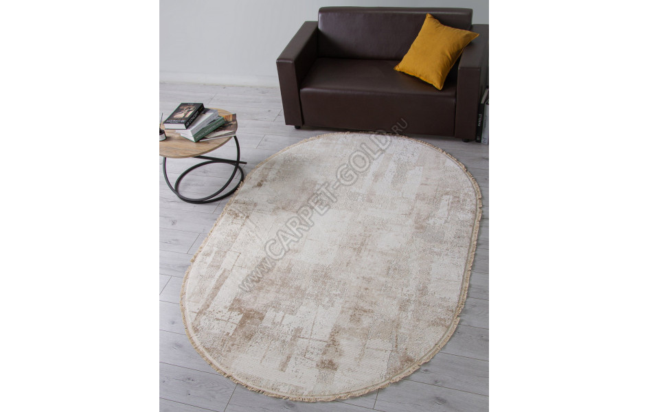 Ковер 35984Z - CREAM / CREAM - Овал - коллекция MELODY